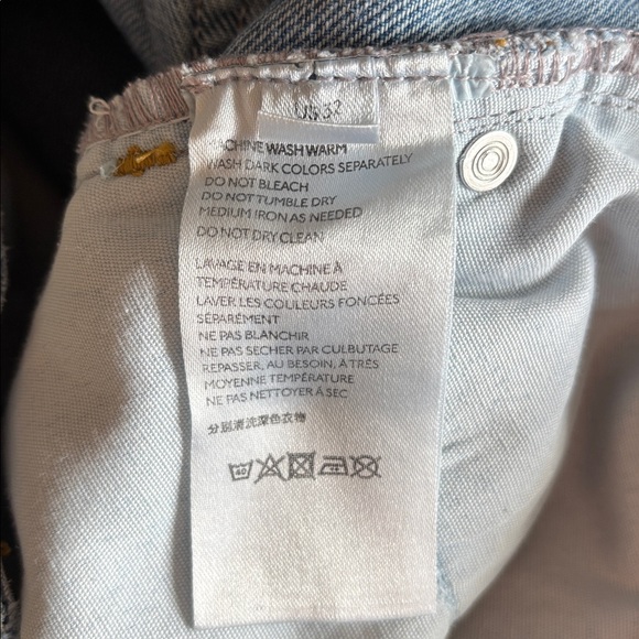 BDG Mom High-Rise Jeans Urban Outfitters Women’s Blue Denim Distressed Size 32 - Picture 8 of 10